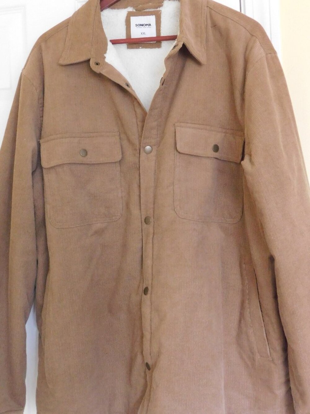 Men's Corduroy Jacket with Fleece Lining